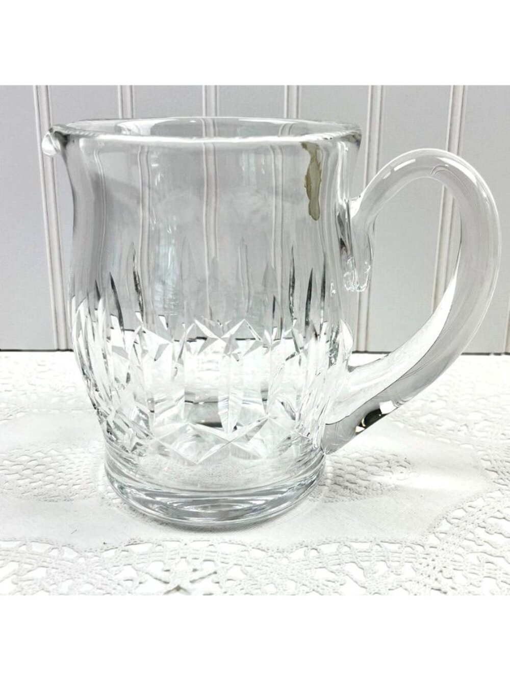 Waterford Crystal Kildare Water Pitcher 38 Oz Handmade Clear Cut